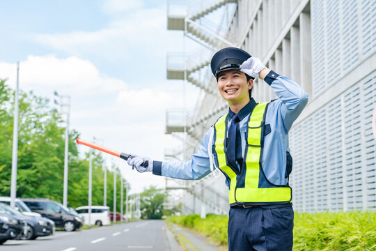 交通誘導警備のイメージ